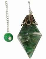 Pendel Edelsteen Aventurijn Orgone Groen - Hartchakra (4e) - thumbnail