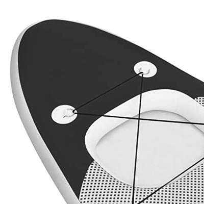Stand Up Paddleboardset opblaasbaar 300x76x10 cm zwart - thumbnail