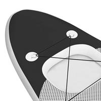 Stand Up Paddleboardset opblaasbaar 300x76x10 cm zwart - thumbnail