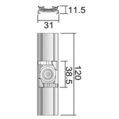 Deko Light 710051 D Line Rasterdecken Schnellmontageklammer 230V-railsysteemcomponenten Stroomrail 3-fasig Wit Deko Light 710051 D Line Rasterdecken Schnellmontageklammer 230V-railsysteemcomponenten Stroomrail 3-fasig Wit