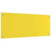 VidaXL Keuken spatscherm geel 100 x 40 cm gehard glas - thumbnail