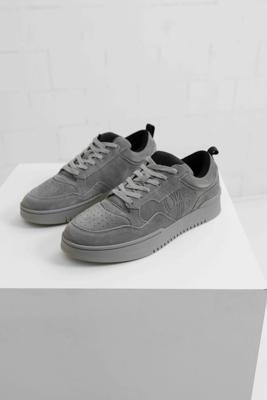 Off The Pitch Fullstop Suede Sneakers Heren Grijs - Maat 42 - Kleur: Grijs | Soccerfanshop