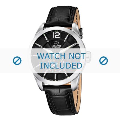 Horlogeband Jaguar J678-A / J678-B / J678 Leder Zwart 22mm
