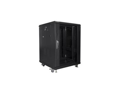 Lanberg FF01-6615-12B rack 15U Vrijstaande rek Zwart Lanberg FF01-6615-12B rack 15U Vrijstaande rek Zwart