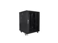 Lanberg FF01-6615-12B rack 15U Vrijstaande rek Zwart - thumbnail
