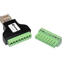 TRU COMPONENTS LT-RJ45 RJ45-stekker met schroefaansluiting 569296 Stekker, recht Aantal polen (sensoren) 8 1 stuk(s) - thumbnail