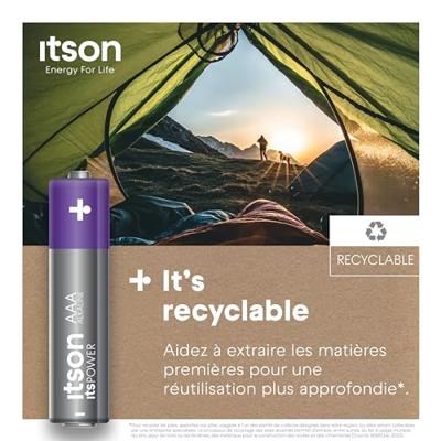itson Itspower AAA batterij (potlood) 1.5 V 8 stuk(s) itson Itspower AAA batterij (potlood) 1.5 V 8 stuk(s)