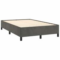 Boxspring met matras fluweel donkergrijs 120x190 cm - thumbnail