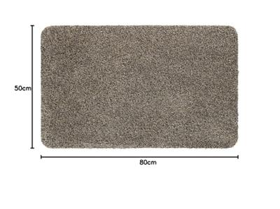 Hamat Droogloopmat Aquastop 50x80 cm Graniet