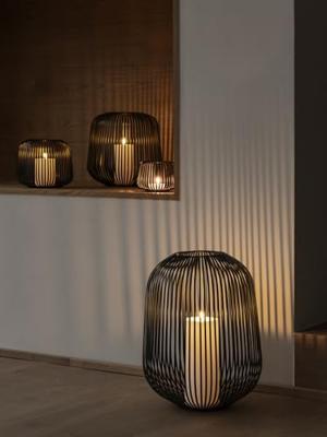 Blomus Lito Lantaarn Medium Zwart 27 cm Blomus Lito Lantaarn Medium Zwart 27 cm