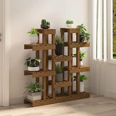 VidaXL Plantenstandaard 104,5x25x109,5 cm grenenhout honingbruin