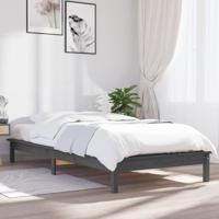 Bedframe massief grenenhout grijs 90x200 cm - thumbnail