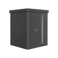 Biohort Neo 1A metalen tuinhuis enkele deur donkergrijs 1A 180x180 cm- Plat dak- Metaal- Biohort - thumbnail