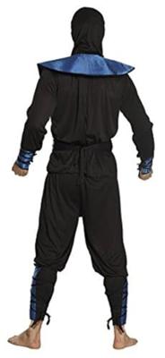 Blauwe ninja pak mannen