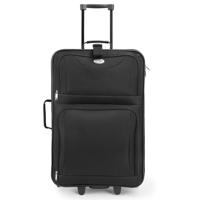 4 delige reiskoffer set, koffers, trolley zwart - thumbnail