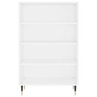 Hoge kast 57x35x90 cm bewerkt hout wit - thumbnail