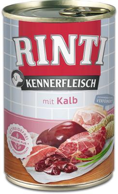 RINTI Kennerfleisch Veal - natvoer voor honden - 400g