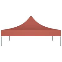 VidaXL Partytentdak 270 g/m² 3x3 m terracotta - thumbnail