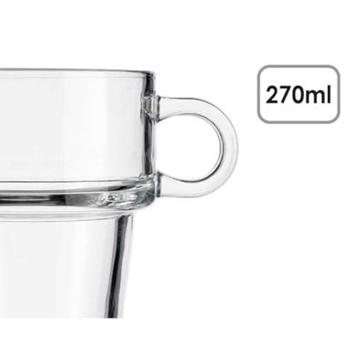 Theeglas en koffieglas Vivalto Z908-9/BHA6 Transparant Glas 270 ml (6 Stuks)