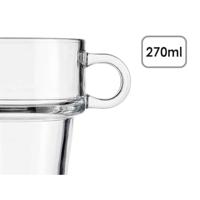 Theeglas en koffieglas Vivalto Z908-9/BHA6 Transparant Glas 270 ml (6 Stuks) - thumbnail