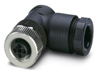 Phoenix Contact 1408989 Sensor/actuator connector, niet geassembleerd M12 Aantal polen (sensoren): 4 Bus, haaks 1 stuk(s) - thumbnail