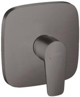 Hansgrohe Talis E ééngreeps douchemengkraan afbouwdeel, Brushed Black Chrome - thumbnail