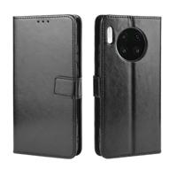 Retro Crazy Horse textuur horizontale Flip lederen case voor Huawei mate 30 met houder & kaartsleuven & fotolijstjes (zwart) - thumbnail