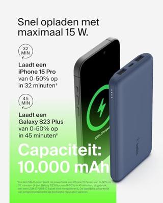Belkin BoostCharge 3-poorts 10.000 mAh - 15 W powerbank