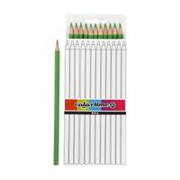 Creativ Company Driehoekige kleurpotloden - lichtgroen, 12st. - thumbnail