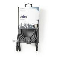 Nedis Stereo-Audiokabel | 3,5 mm Male naar 2x RCA Male | 5 m | 1 stuks - COTH22200GY50 COTH22200GY50 - thumbnail