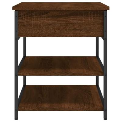 Schoenenbankje 70x42,5x50 cm bewerkt hout bruineikenkleurig Schoenenbankje 70x42,5x50 cm bewerkt hout bruineikenkleurig