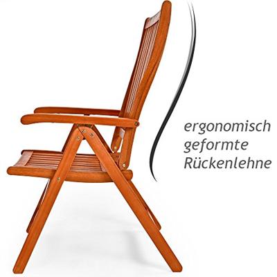 Tuinset inklapbaar Moreno 3-delig eucalyptushout FSC-gecertificeerd - thumbnail