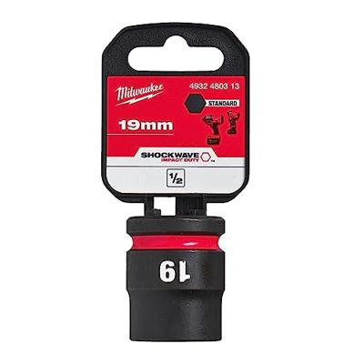 Milwaukee Accessoires shockwave krachtdop 1/2" kort 19 mm | 1 stuk - 4932480313 Milwaukee Accessoires shockwave krachtdop 1/2" kort 19 mm | 1 stuk - 4932480313