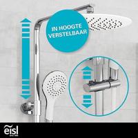 EISL hoofddoucheset met thermostaatkraan grande vita chroomwit - thumbnail