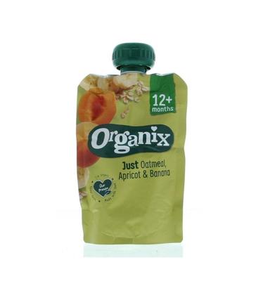 Organix Knijpfruit havermout, abrikoos, banaan 12M+ bio 100 Gram