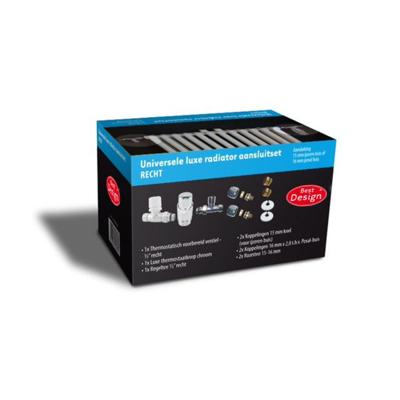 Universele Luxe Radiator-Aansluitset Best Design Recht Universele Luxe Radiator-Aansluitset Best Design Recht