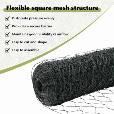 VidaXL Hexagon hek groen 0,4 x 50 m pvc