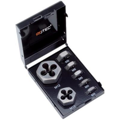 Rotec Zeskant snijmoerenset 7-delig m3-m12