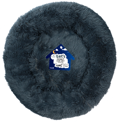 Let's Sleep Donut 100 cm Donkergrijs