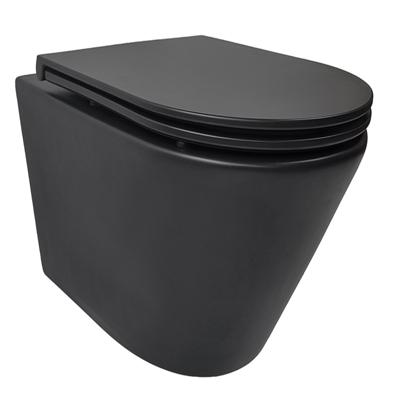Wiesbaden Rimless Wandcloset Tornado Flush Mat Zwart Met Flatline Toiletzitting Softclose En Quick Release Mat Zwart Wiesbaden Rimless Wandcloset Tornado Flush Mat Zwart Met Flatline Toiletzitting Softclose En Quick Release Mat Zwart