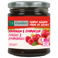 Damhert Low Carb Confituur framboos/aardbei - thumbnail