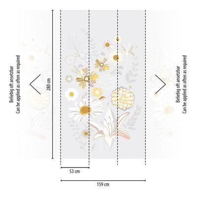 Livingwalls The Wall II - Grijs - Floral - 392101