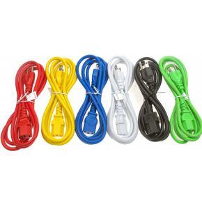 ACT AK5132 230V Stroomkabel Schuko CEE7/7 Male (Haaks)/C13 Blauw - 60 cm