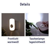Müller-Licht Nox 27700013 LED-nachtlamp met bewegingsmelder Rechthoekig LED Warmwit Wit - thumbnail