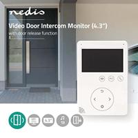 Nedis doorp15cwt deurvideomonitor 4,3" ontgrendelfunctie wit - thumbnail