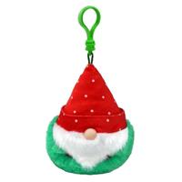 Ty Beanie boo's clip christmas gnome topsy, 7cm - thumbnail