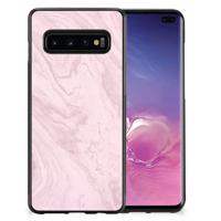 Samsung Galaxy S10+ Gripcase Marble Pink - Origineel Cadeau Vriendin - thumbnail