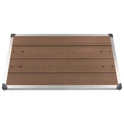 VidaXL Buitendouchebak 110x62 cm hkc roestvrij staal bruin