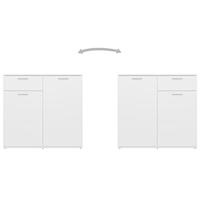 Dressoir 80x36x75 cm spaanplaat wit - thumbnail