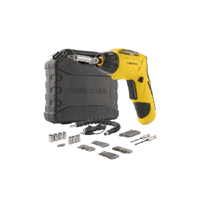 Schroevendraaier - POWERPLUS - 4V - POWX00406 - LED-lampje - Verstelbare handgreep - Magnetische zeskantbithouder